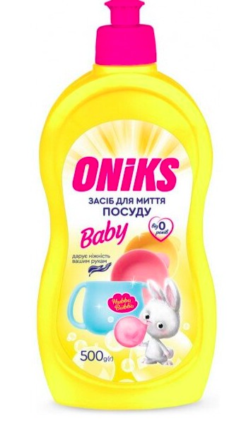 Oniks засіб д/миття посуду 500гр Baby